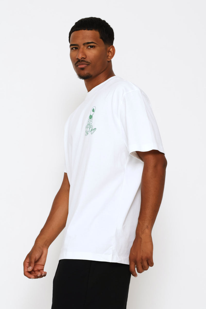 Alien Relaxed Graphic Tee - White