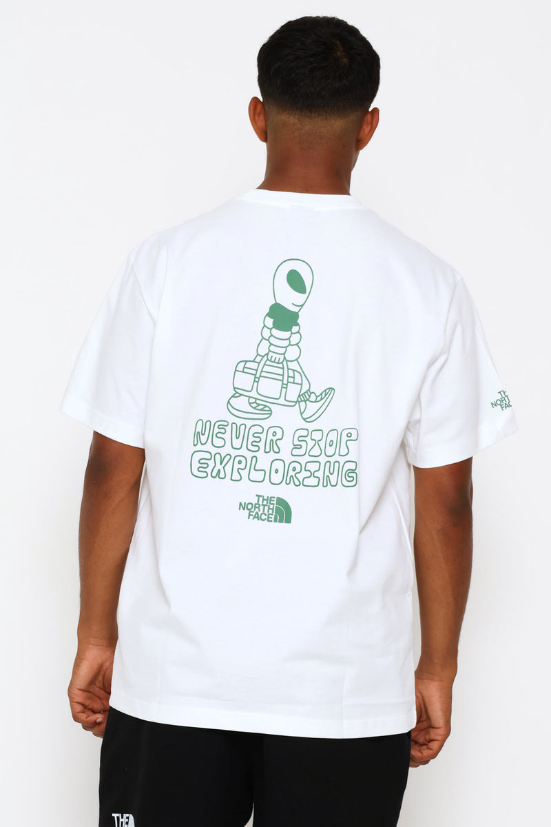Alien Relaxed Graphic Tee - White