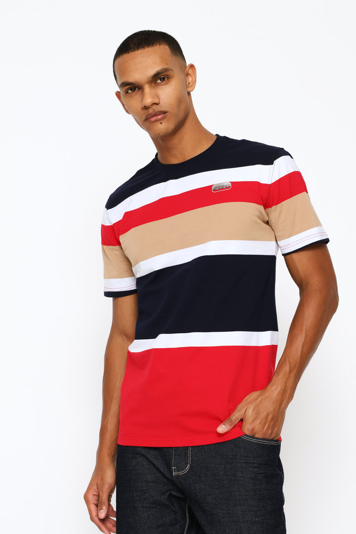 Charles Stripe Tee - Multi