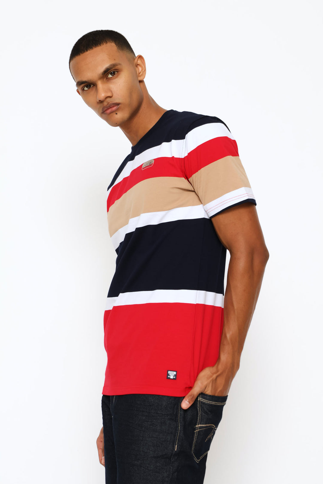 Charles Stripe Tee - Multi