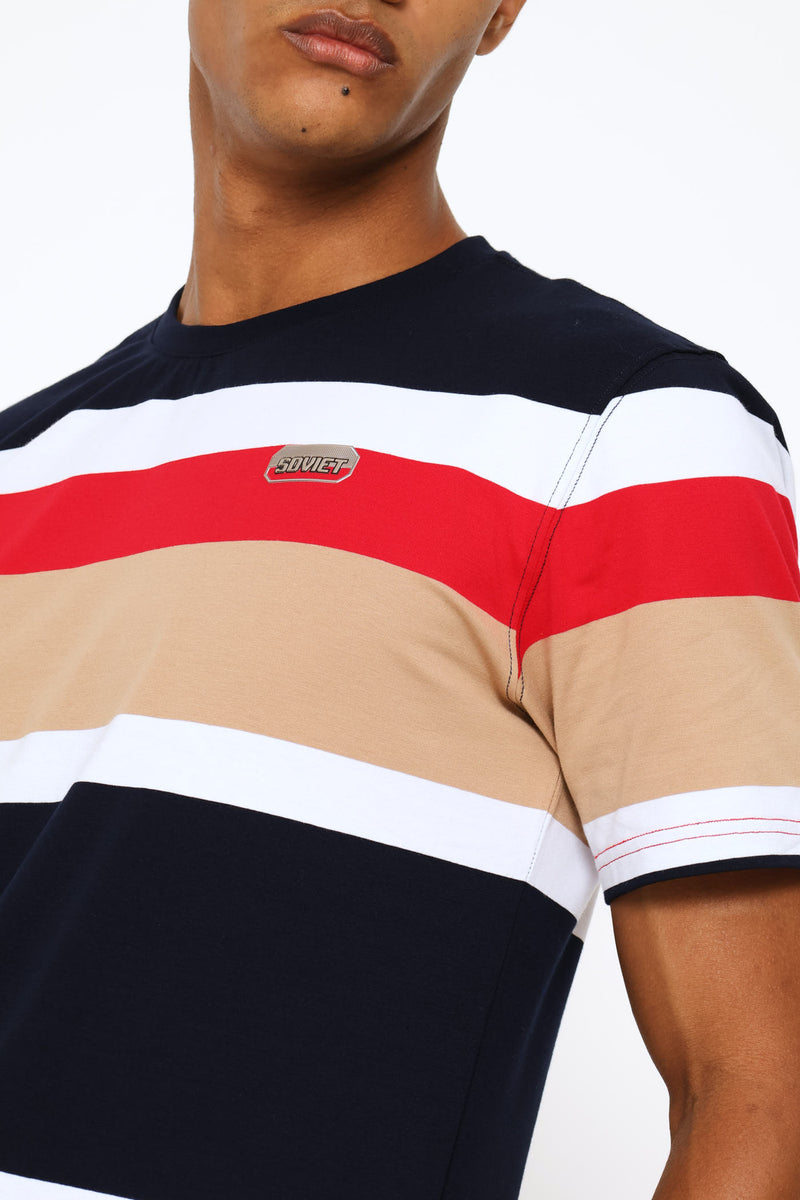 Charles Stripe Tee - Multi