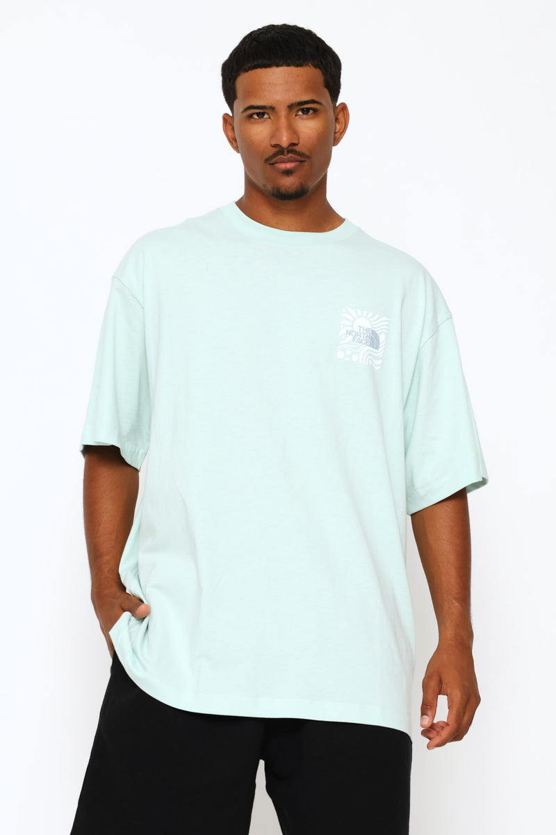 Sun Oversized Graphic Tee - Mint