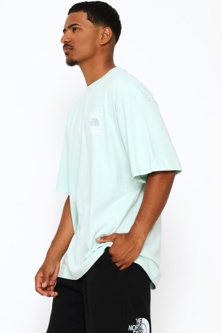 Sun Oversized Graphic Tee - Mint