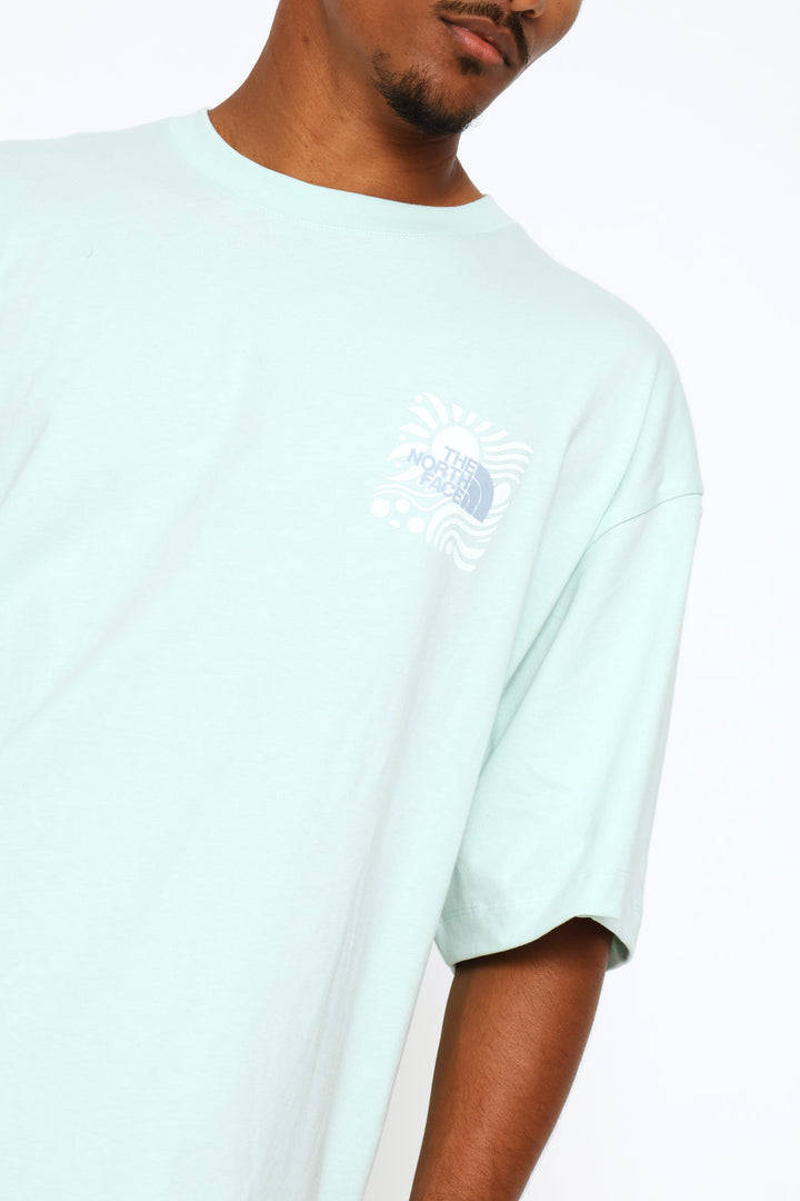 Sun Oversized Graphic Tee - Mint