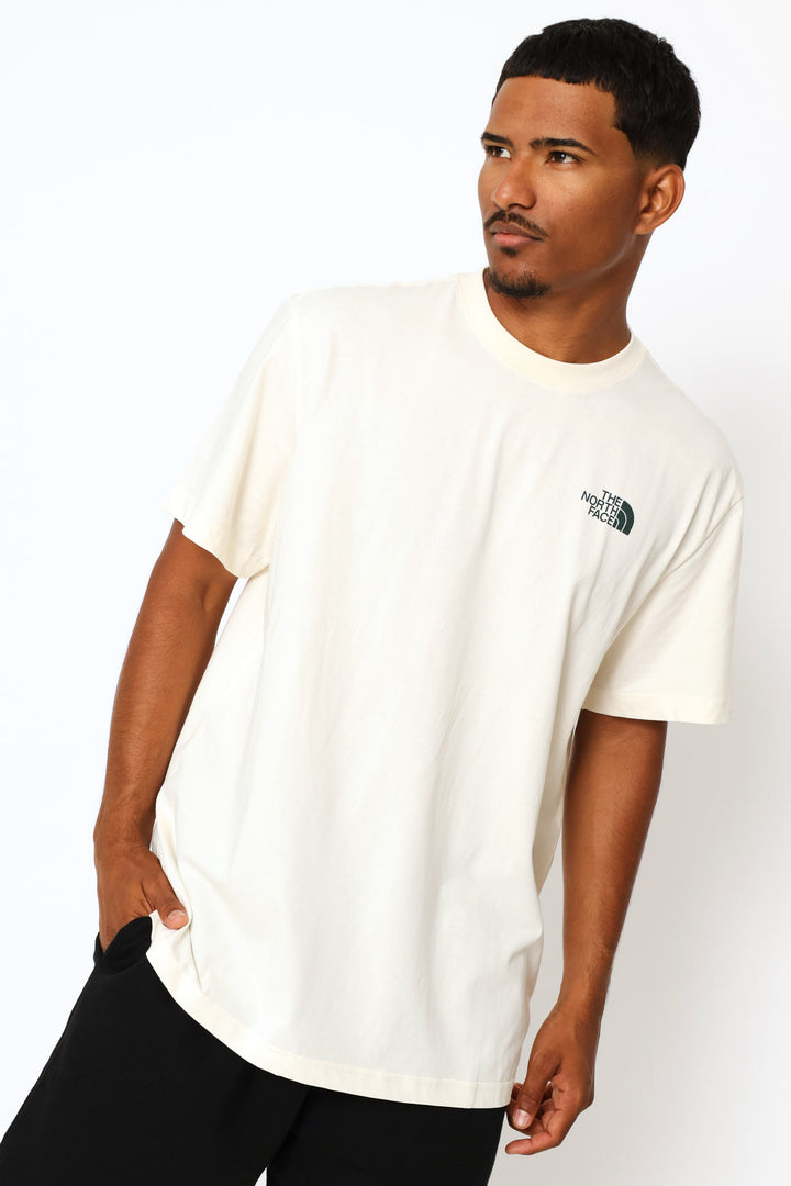 Retro Earth Relaxed Graphic Tee - Off White