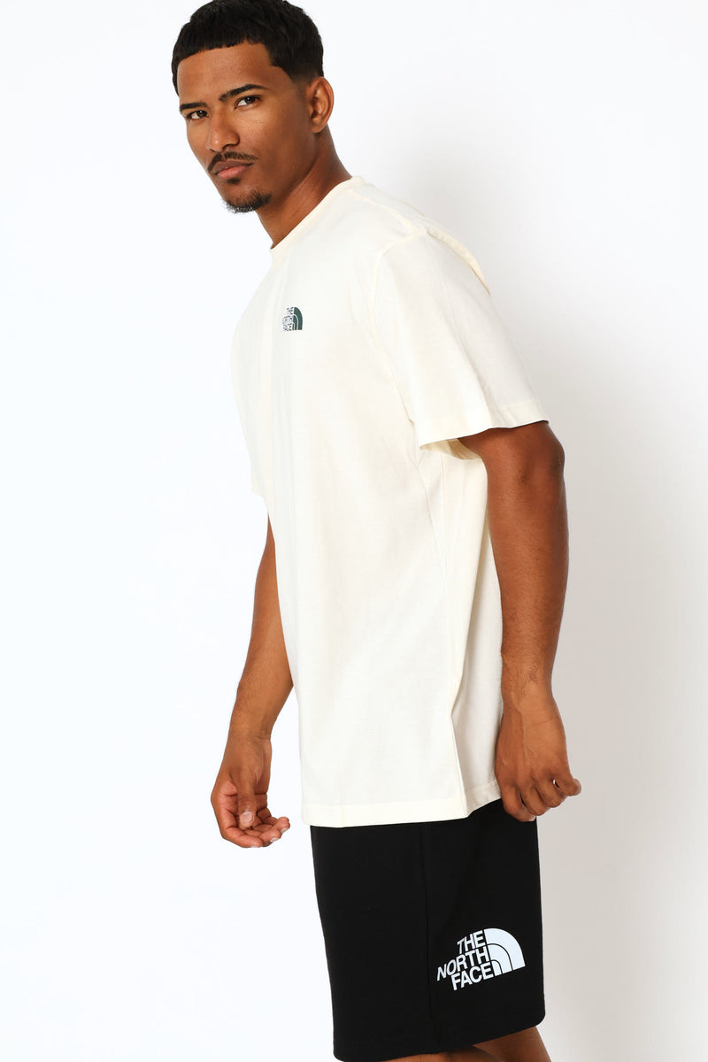 Retro Earth Relaxed Graphic Tee - Off White