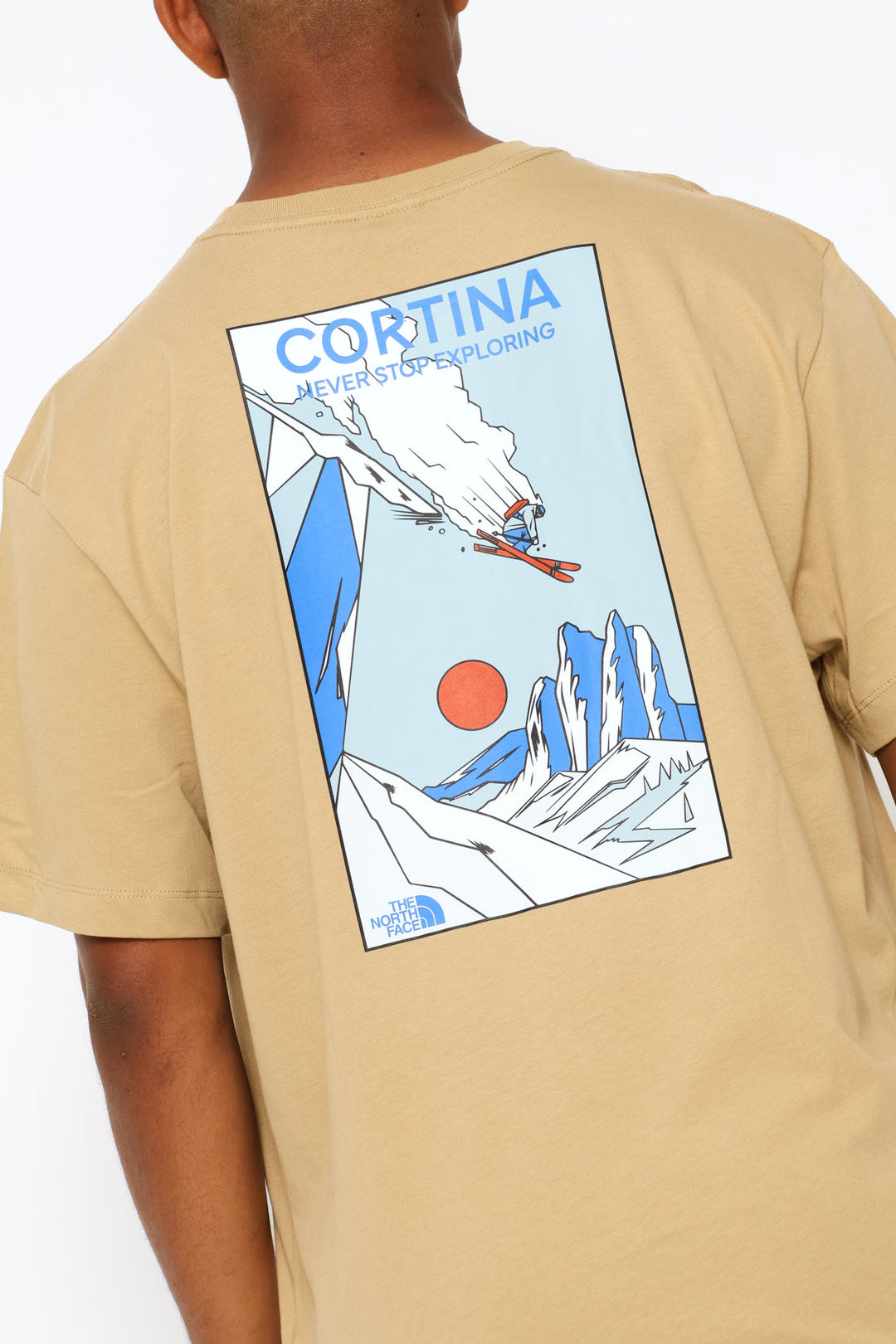 Mountain Celebration Relaxed Graphic Tee - Khaki