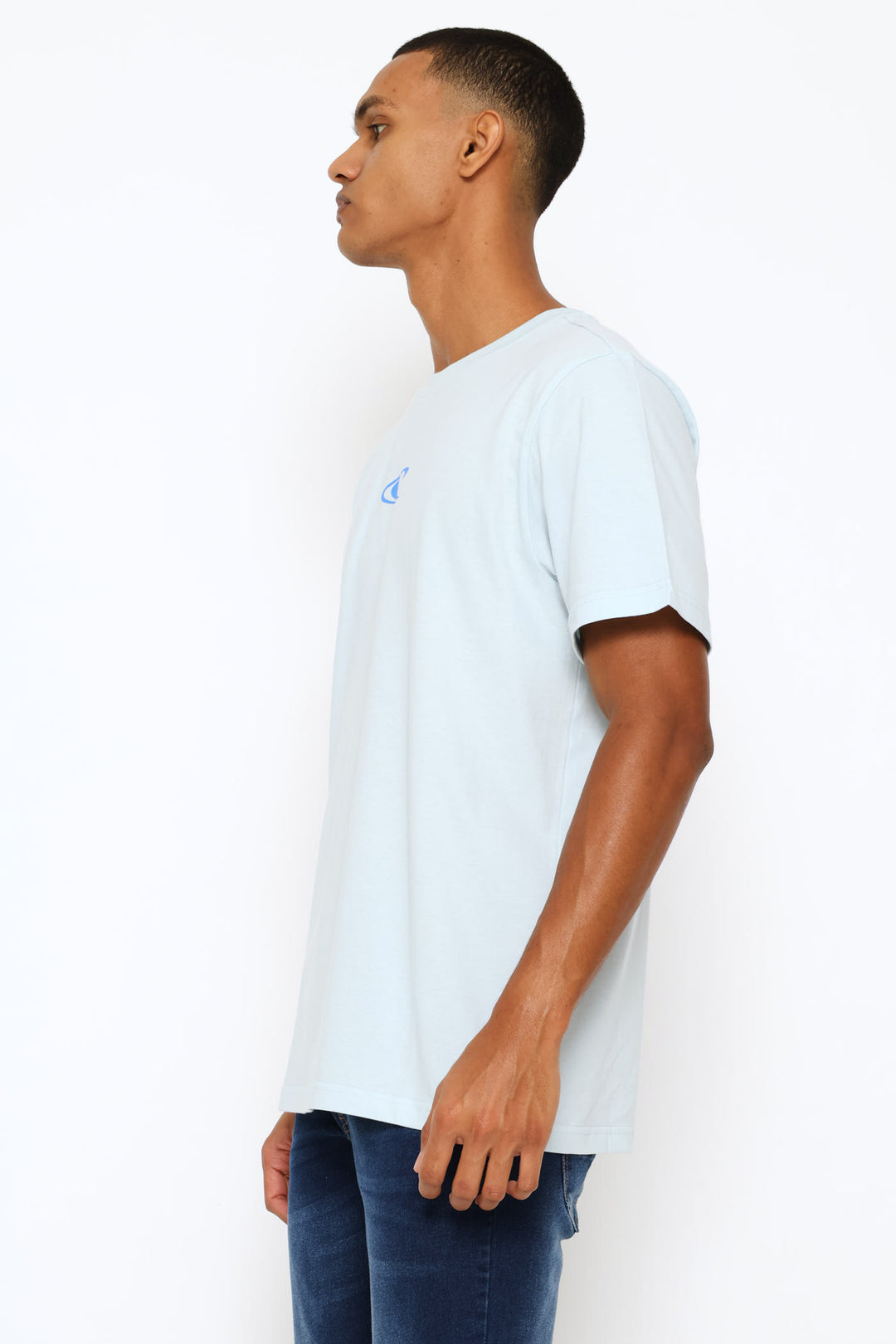 Wave Crest Tee - Light Grey