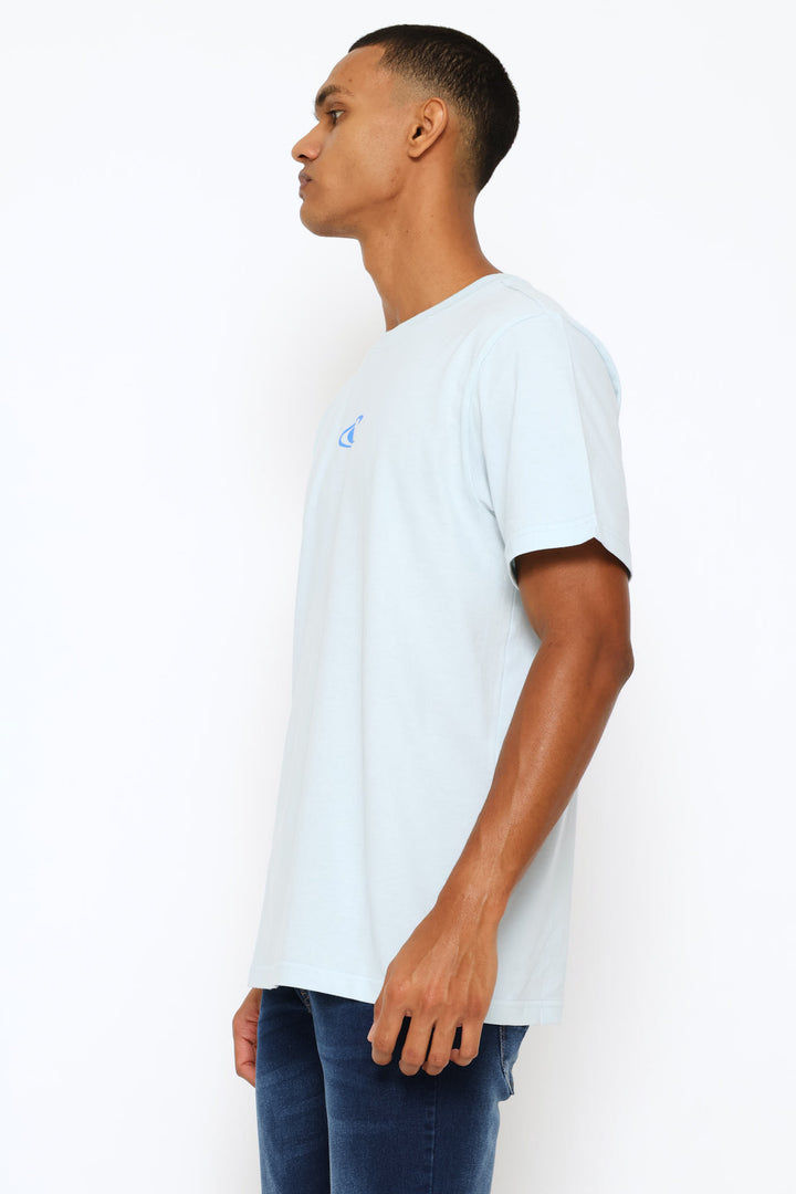 Wave Crest Tee - Light Grey