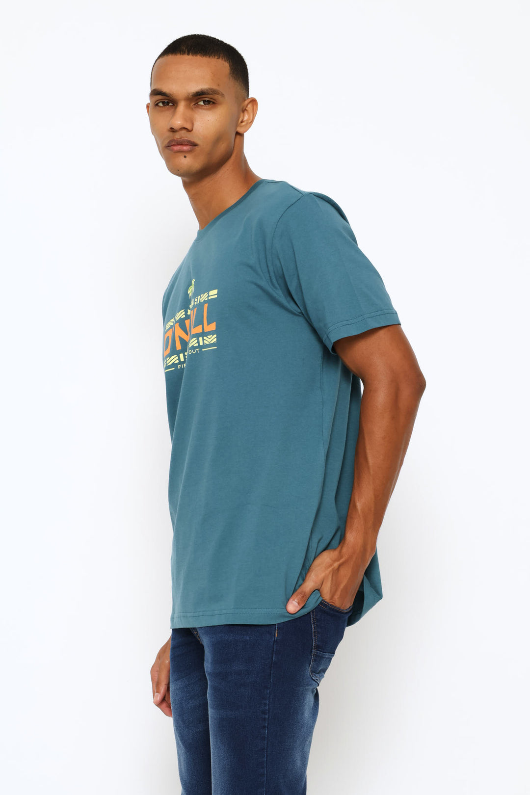 Moasic Tee - Petrol