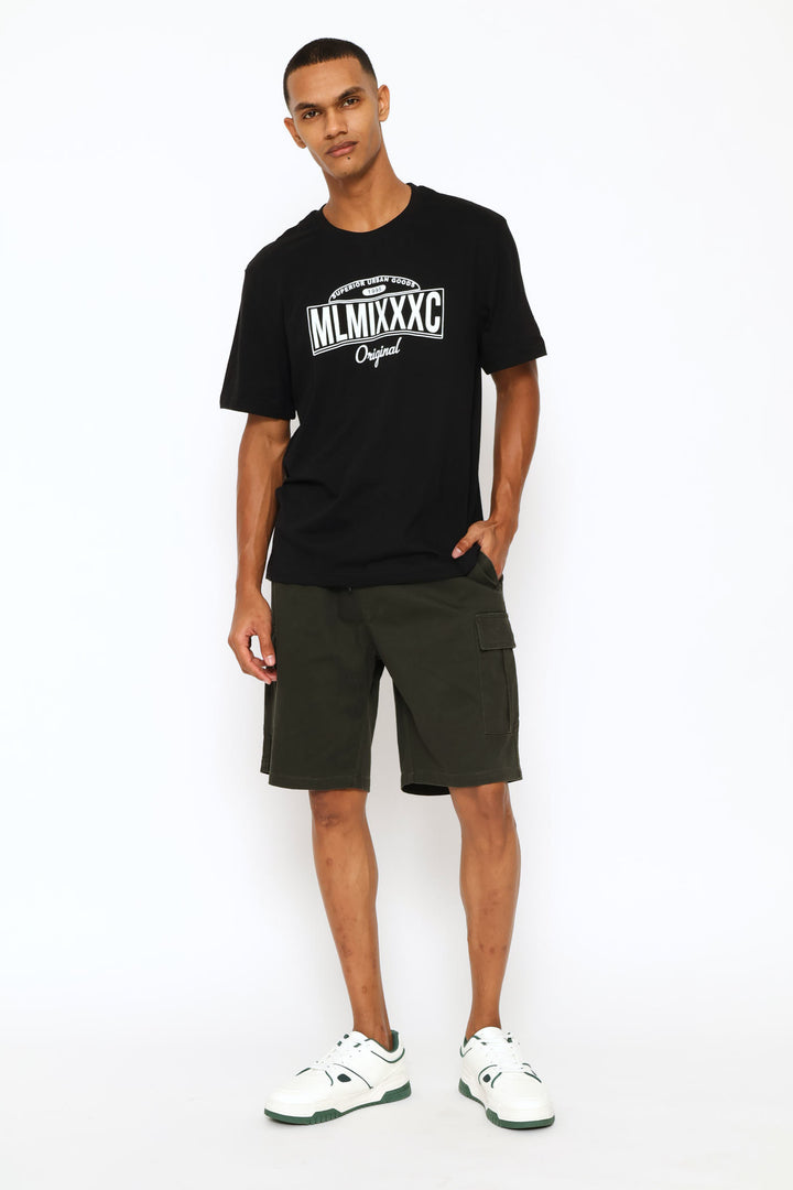 Mlmixxxc Print Tee - Black