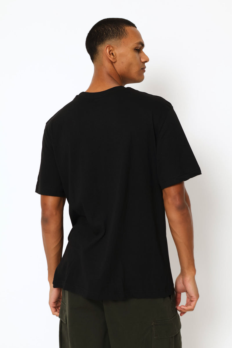 Mlmixxxc Print Tee - Black