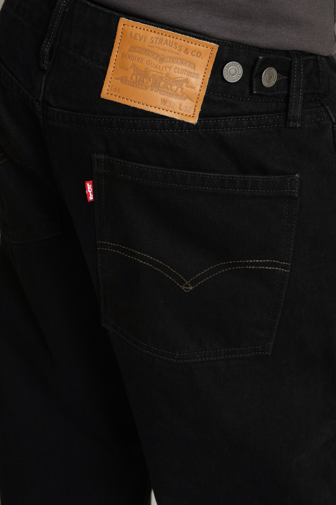 Forget Me Not Baggy Barrel Denim - Black