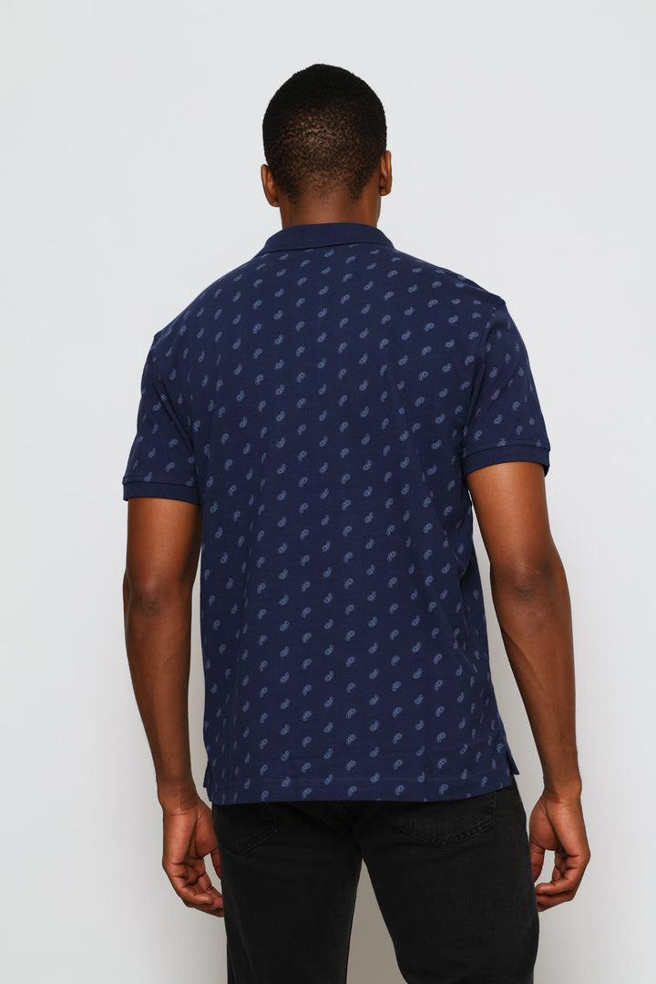 Hm Paisley Golfer - Navy