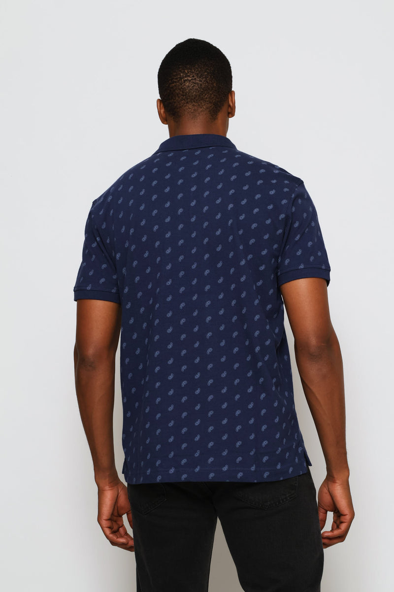 Hm Paisley Golfer - Navy