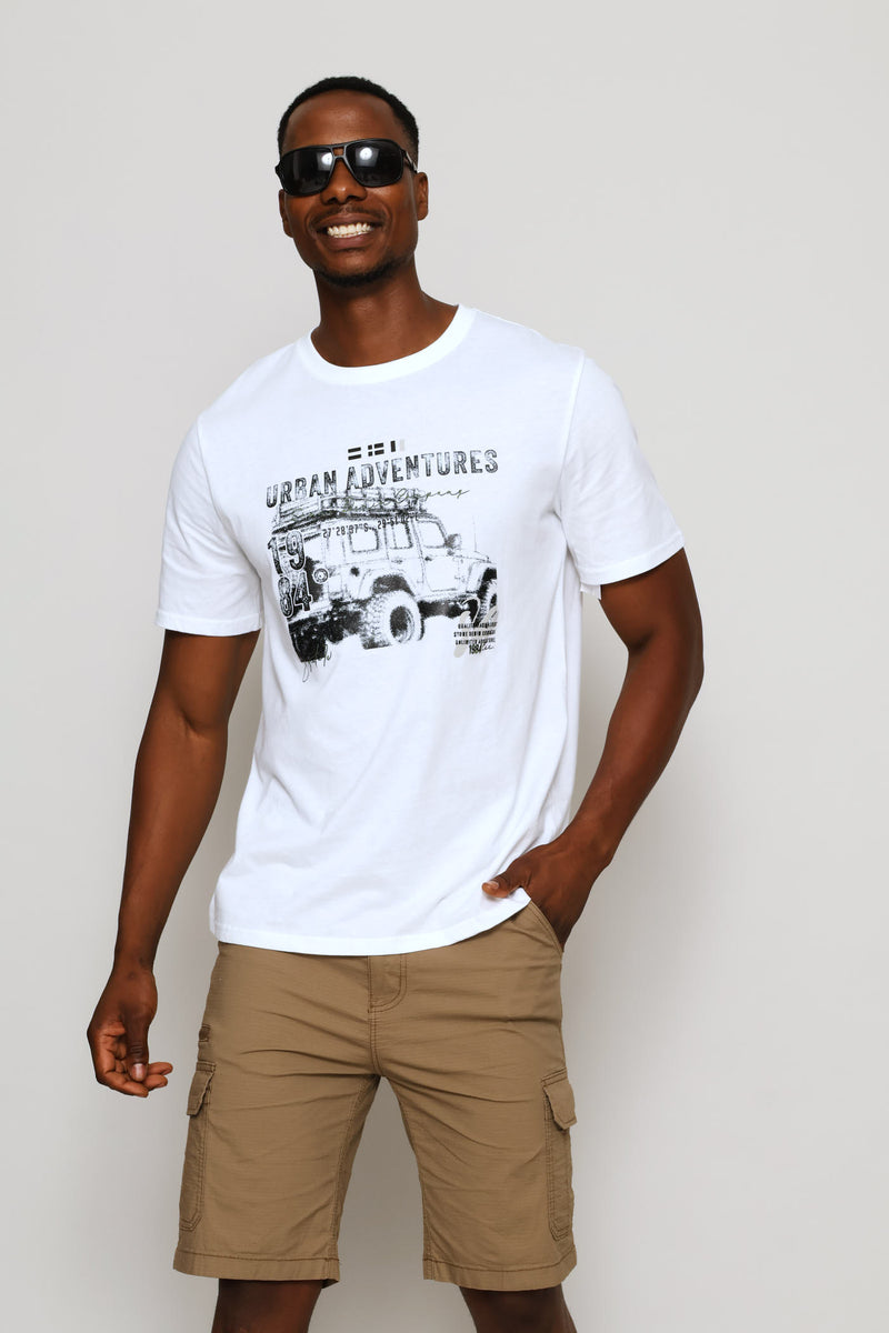 Urban Adventure Off Roader Tee - White
