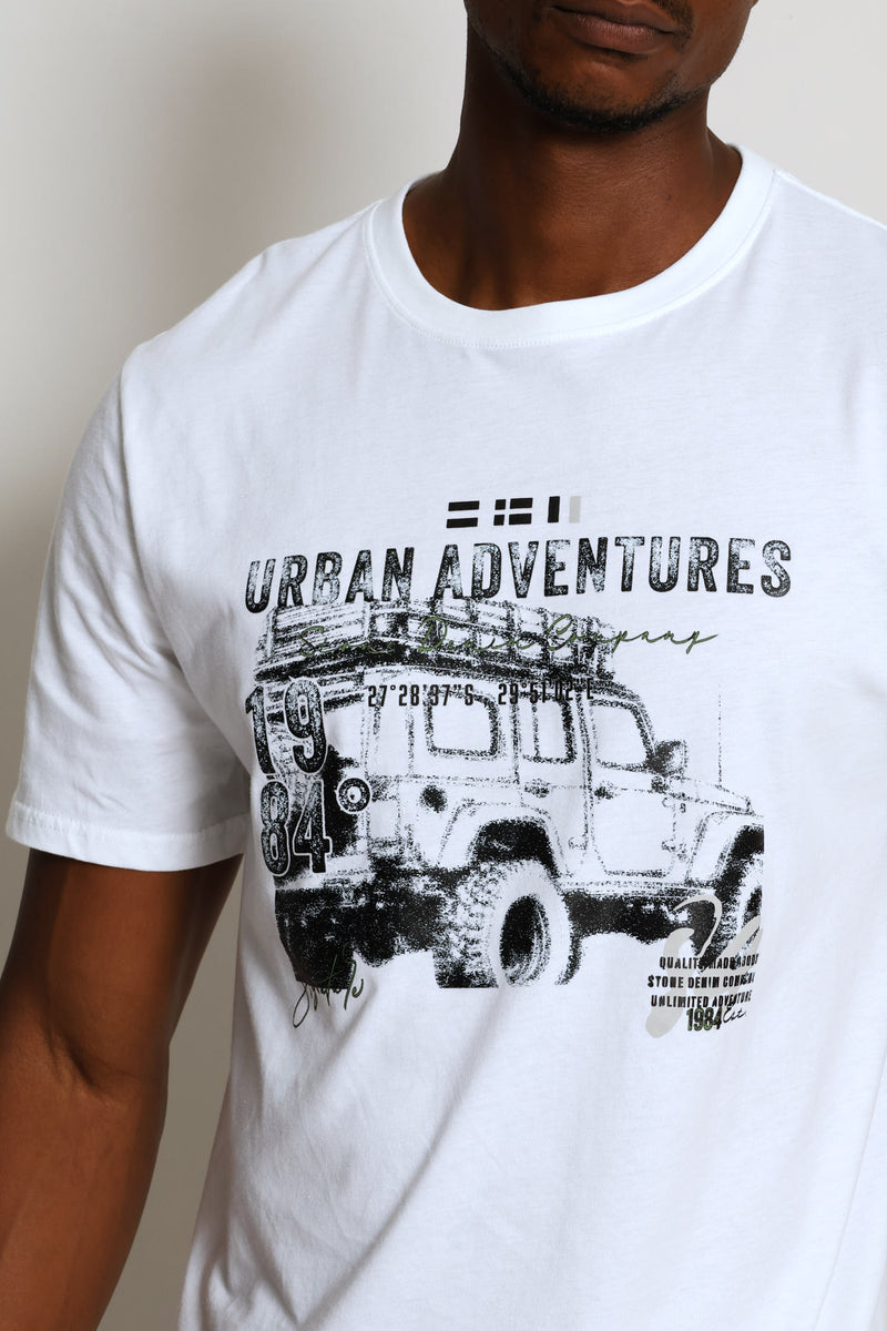 Urban Adventure Off Roader Tee - White