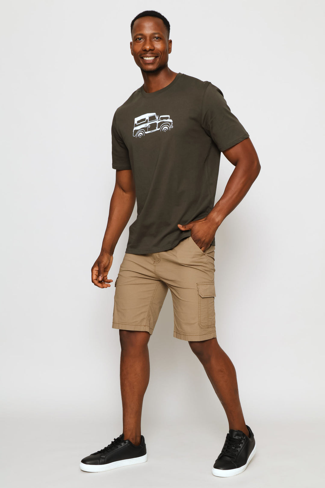 Classic Landy Print Tee - Fatigue