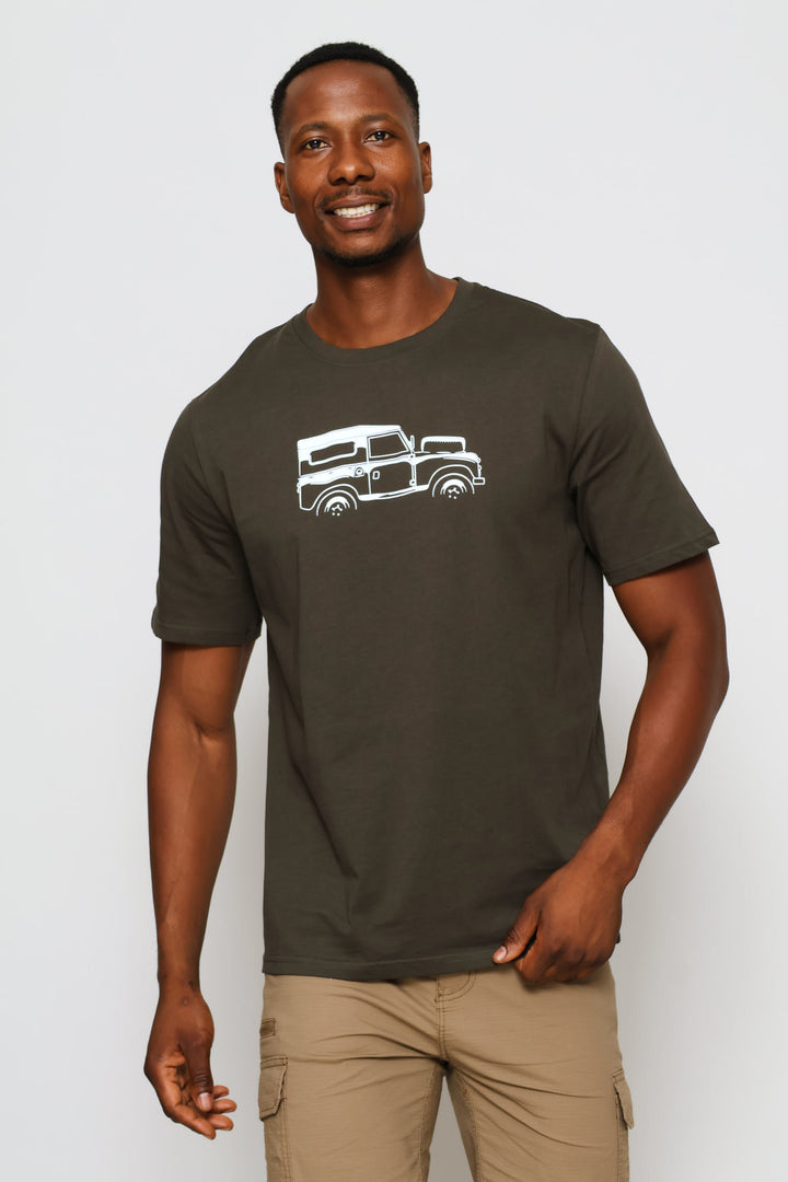 Classic Landy Print Tee - Fatigue