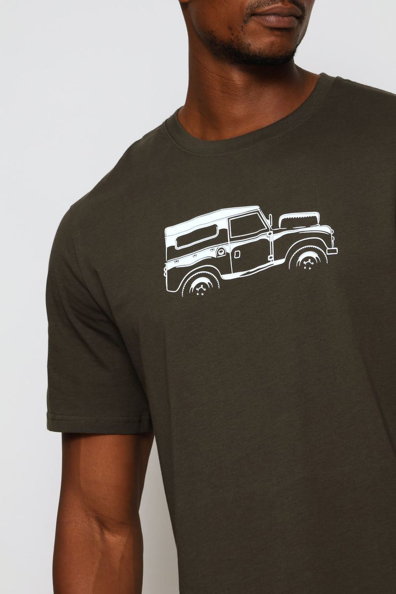 Classic Landy Print Tee - Fatigue
