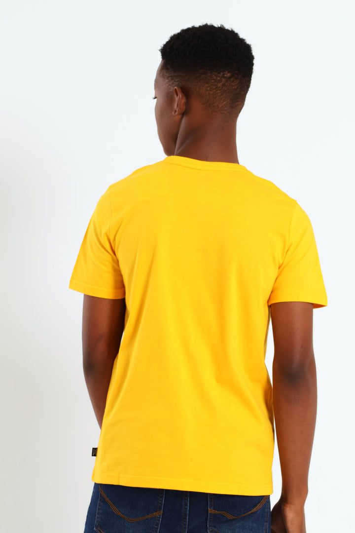 Boys Two Colour Tee - Yellow