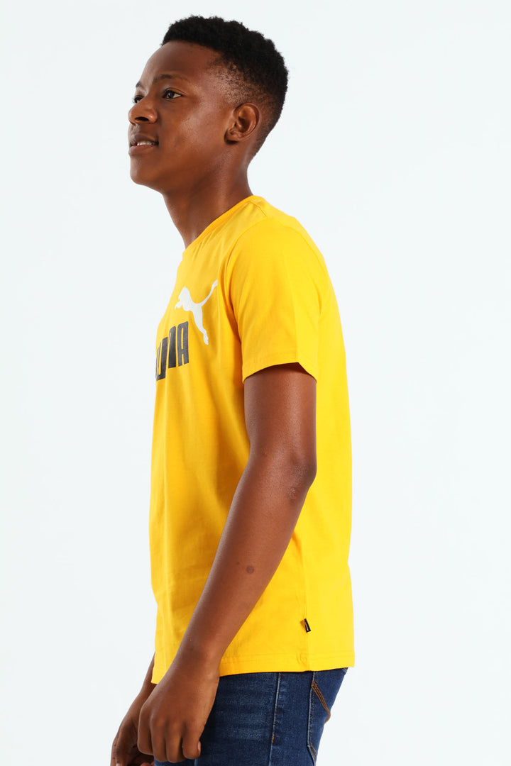 Boys Two Colour Tee - Yellow