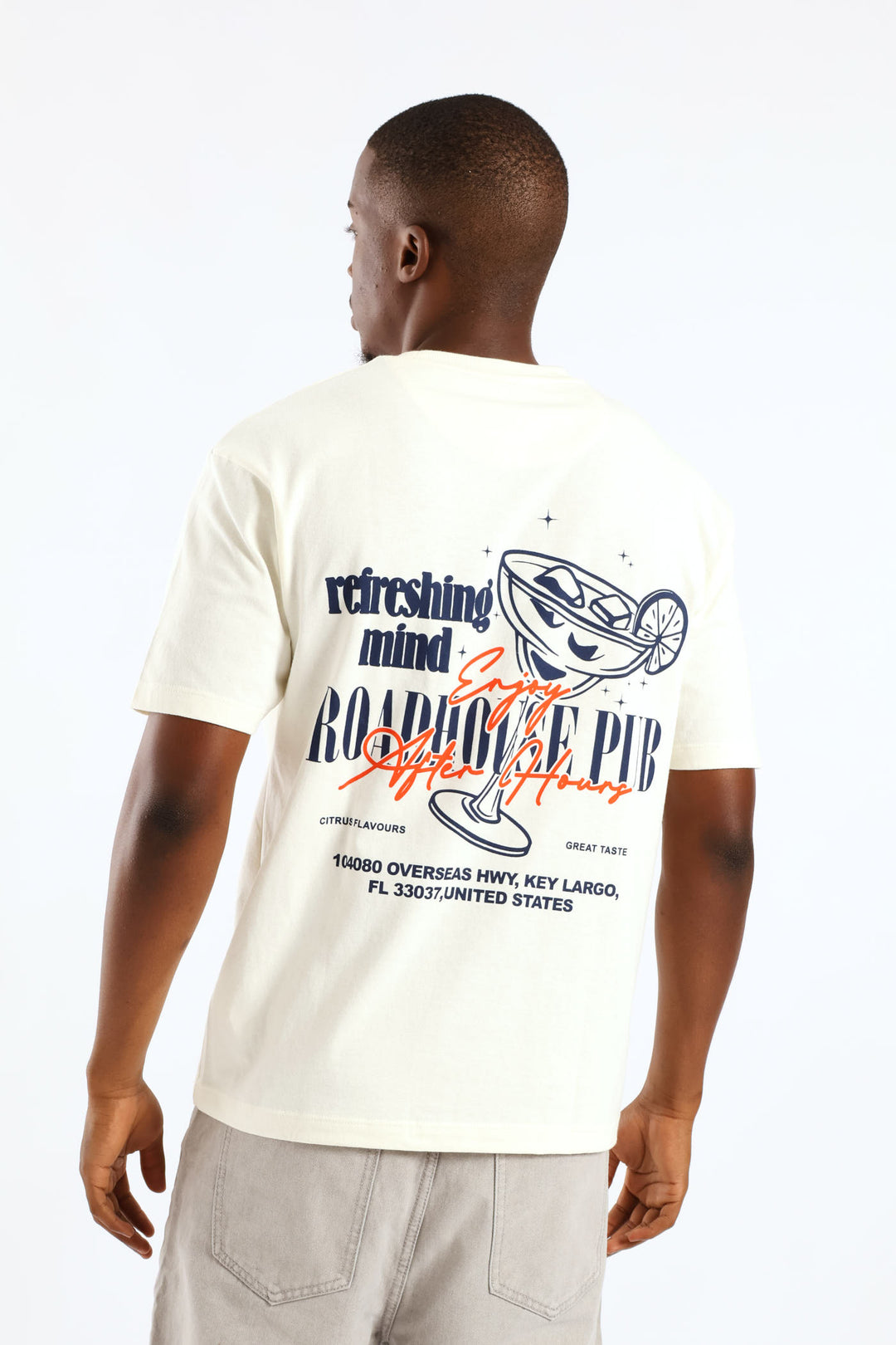 Social Club Oversized Tee - Ecru