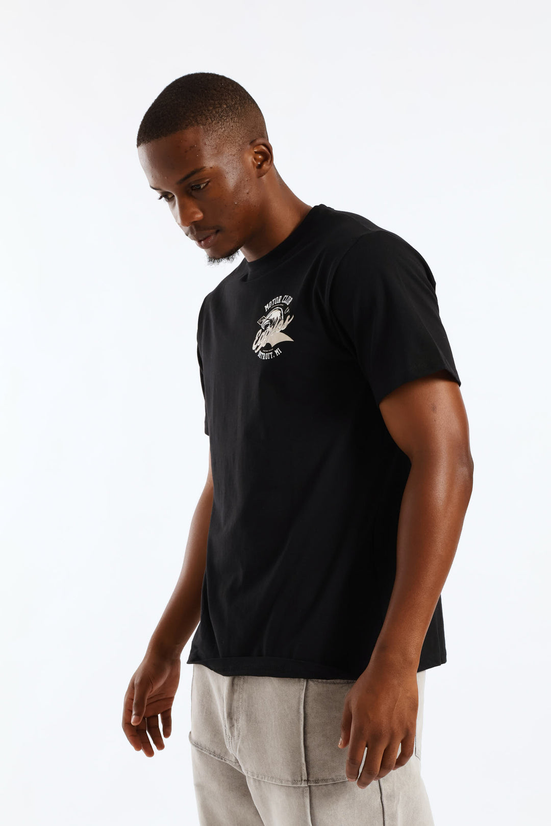 Eagle Basic Print Tee - Black