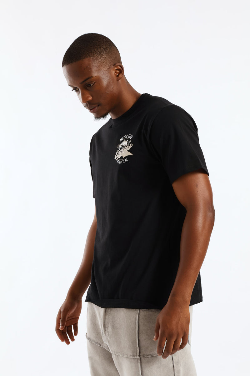 Eagle Basic Print Tee - Black