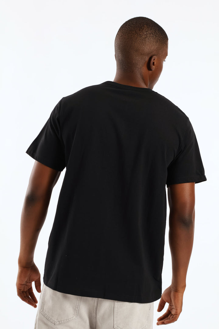 Eagle Basic Print Tee - Black
