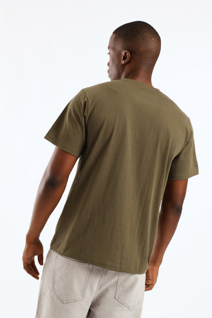 Swft Basic Print Tee - Fatigue