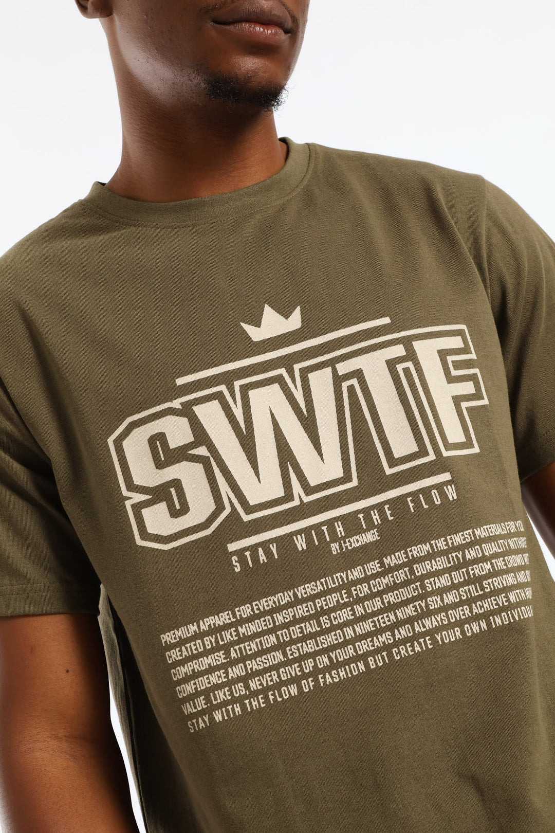 Swft Basic Print Tee - Fatigue
