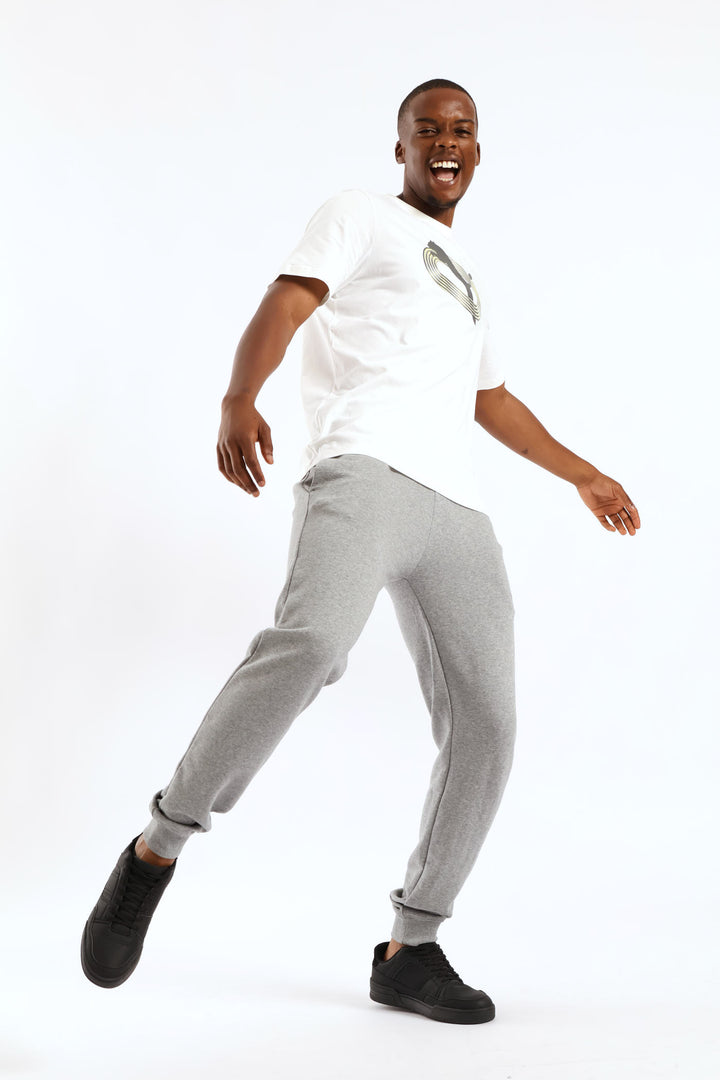 Essential No. 1 Logo Slim Sweatpants - Grey