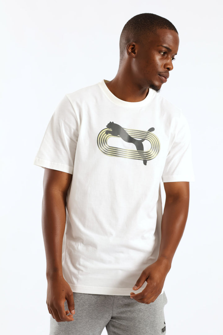 Graphic Circle Tee - White