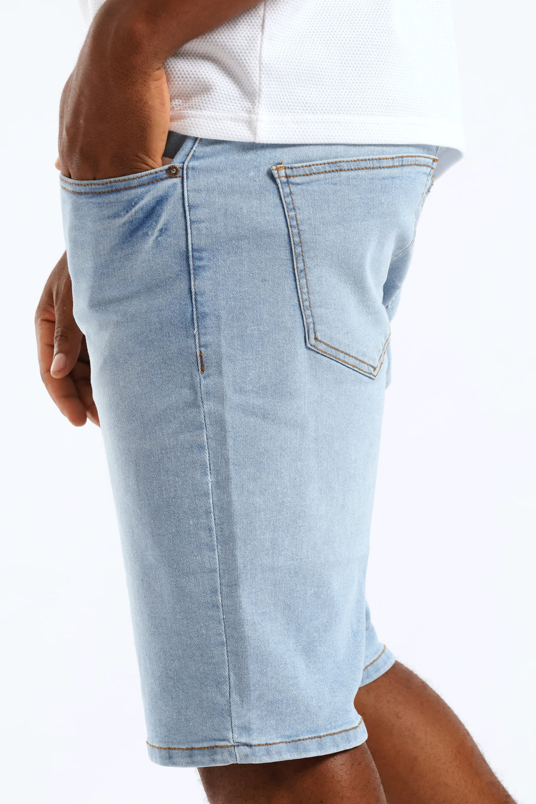 Worn In Denim Short - Light Wash