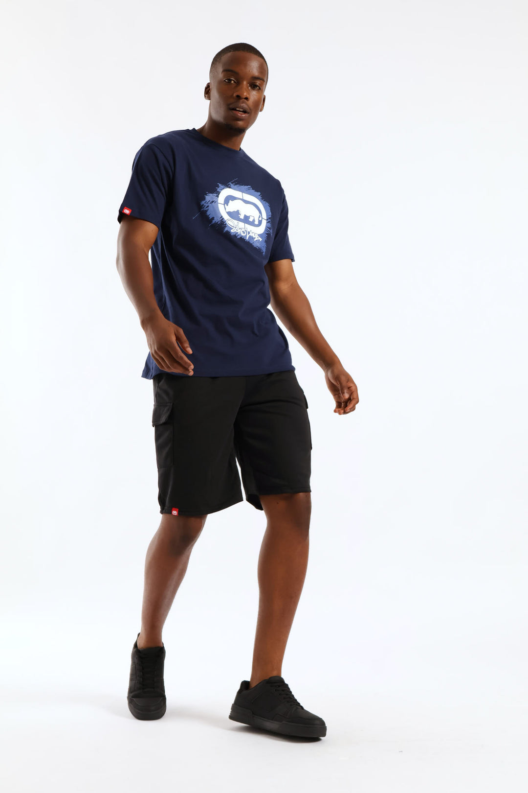Paint Stripe Tee - Navy