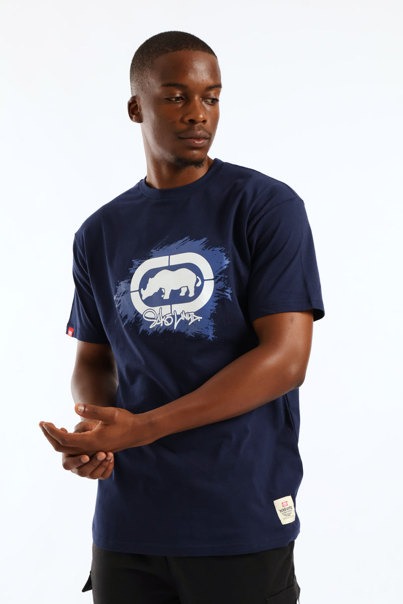 Paint Stripe Tee - Navy