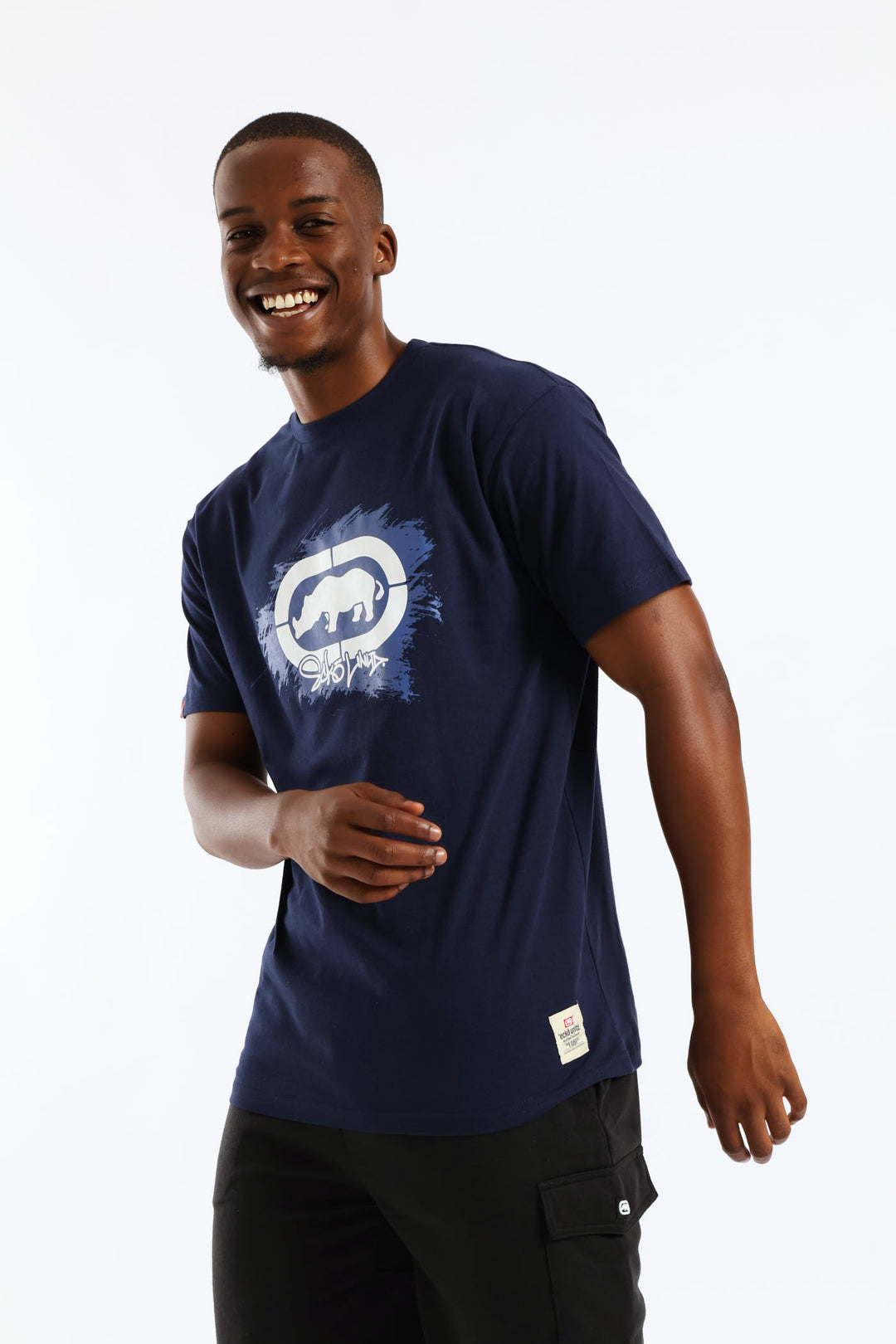 Paint Stripe Tee - Navy