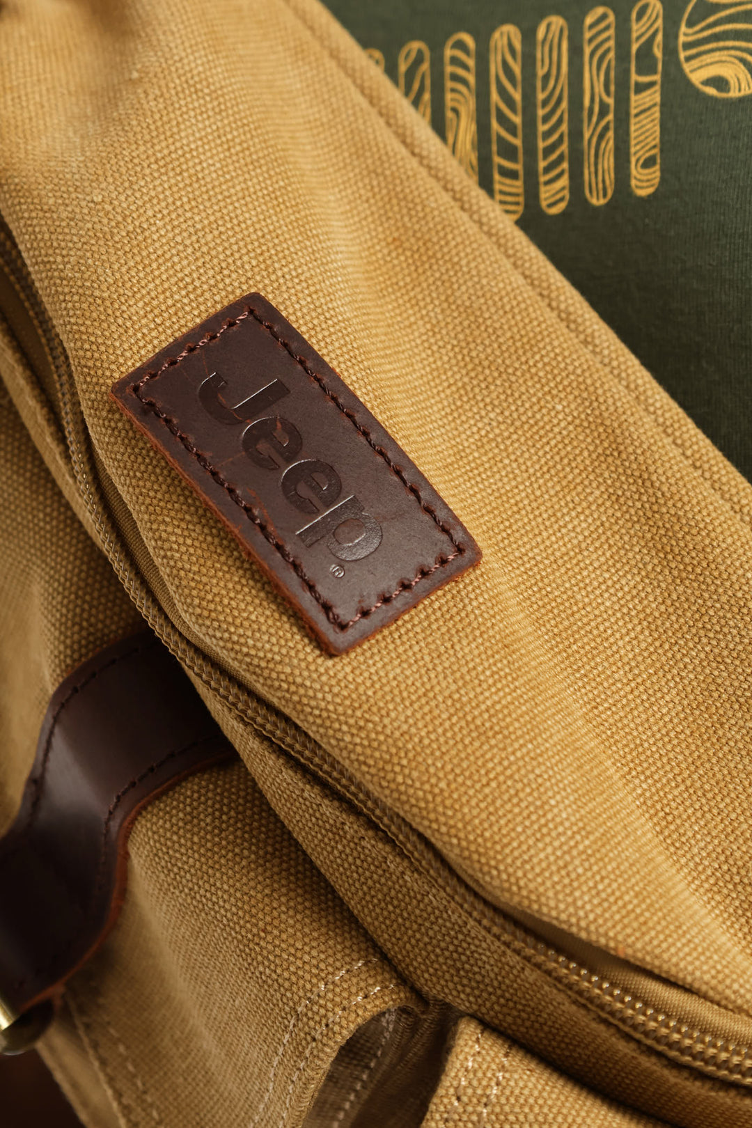 Canvas Crossbody Bag - Brown