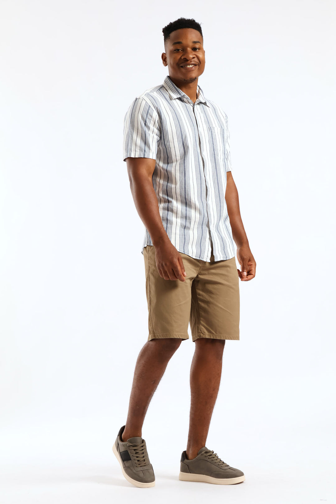 Stripe Resort Shirt - White/Blue