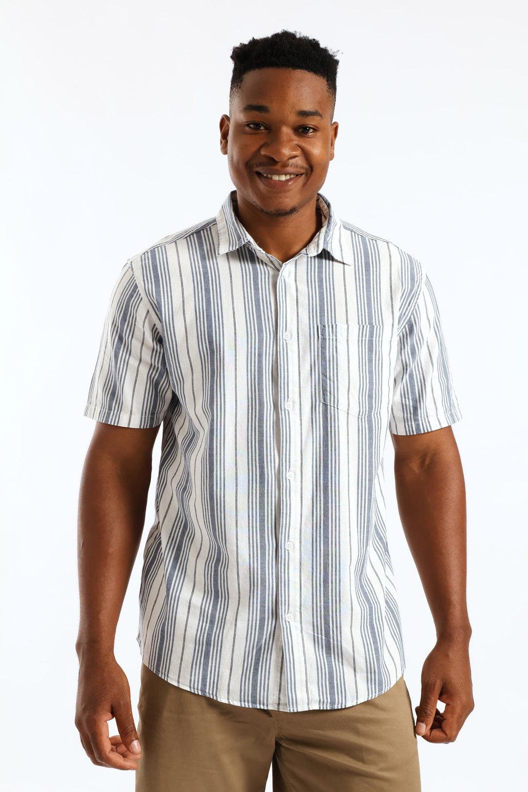 Stripe Resort Shirt - White/Blue