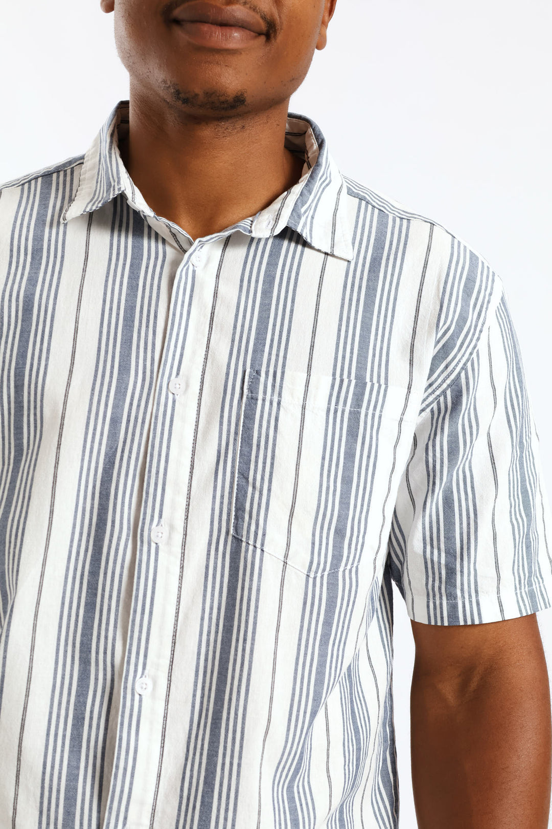 Stripe Resort Shirt - White/Blue