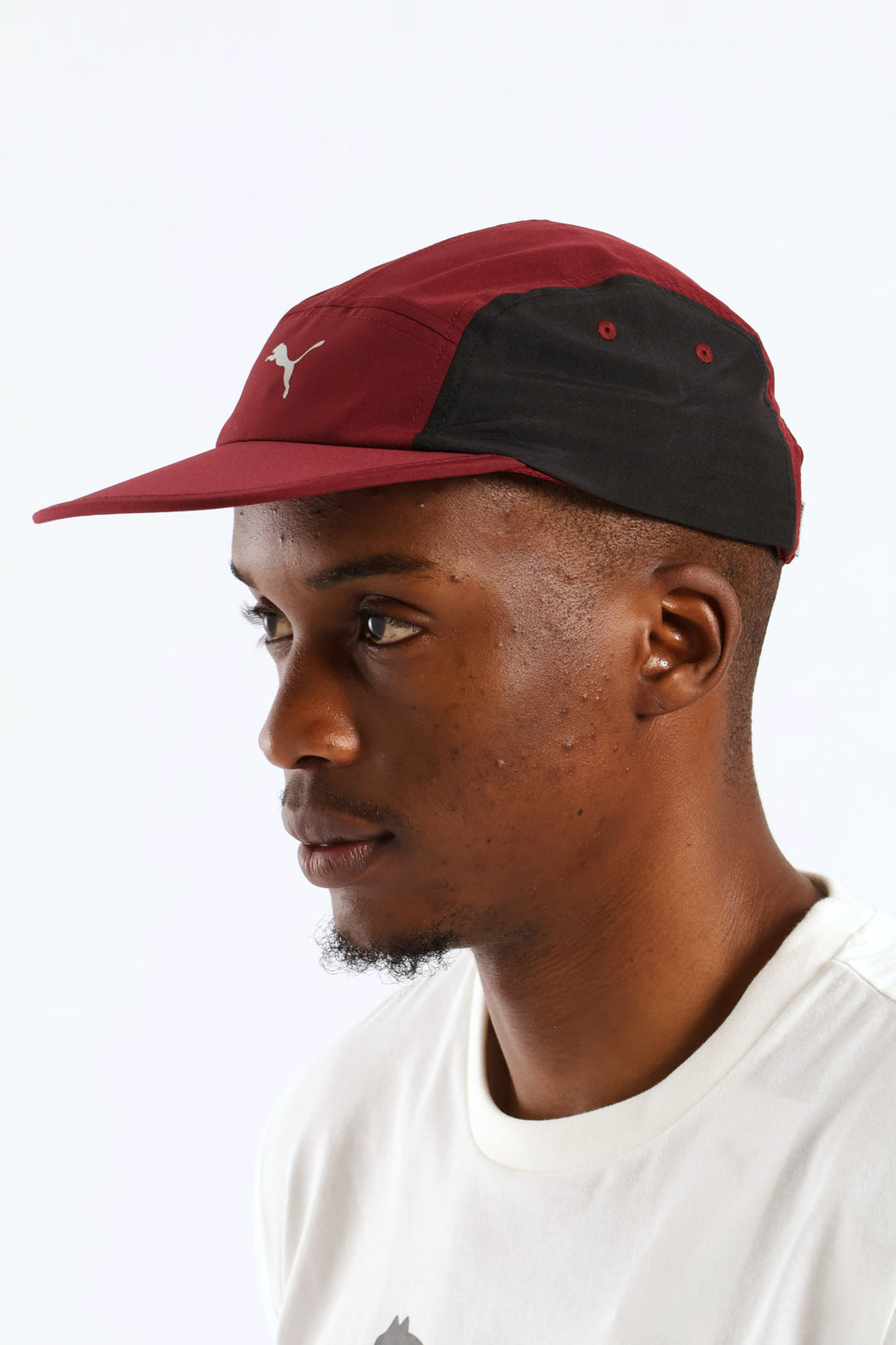 Essential Running 5 Panel Cap - Burgundy