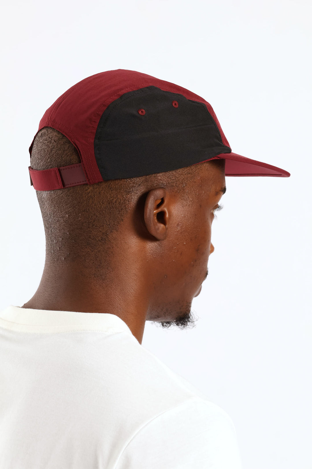 Essential Running 5 Panel Cap - Burgundy