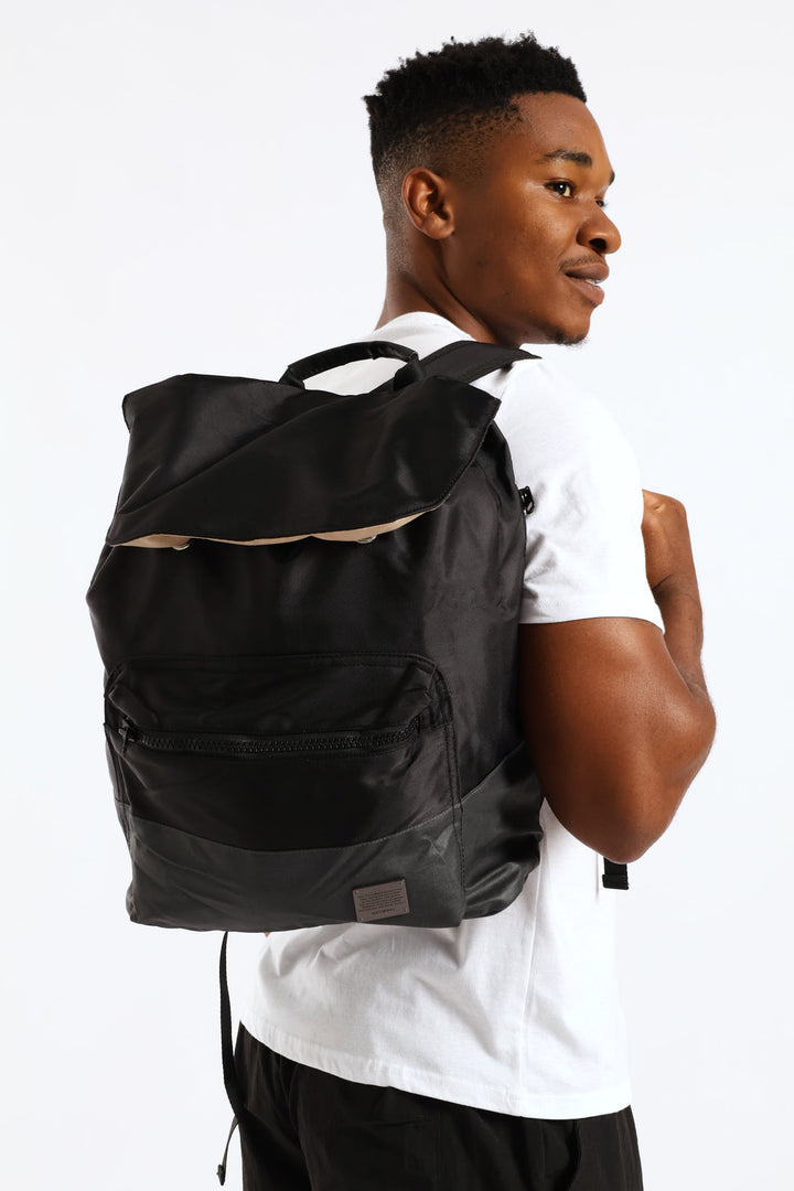 Zipped Backpack - Black