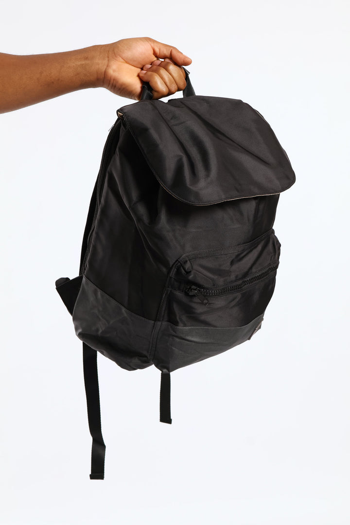 Zipped Backpack - Black