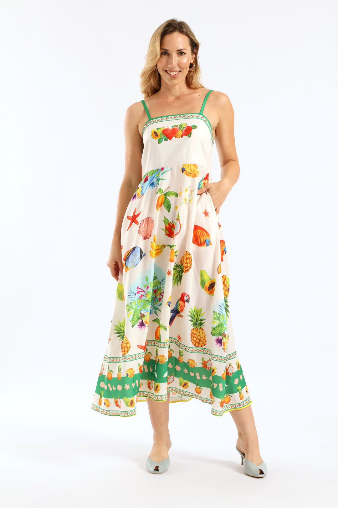 Strappy Boobtube A-Line Floral Maxi Dress - Multi