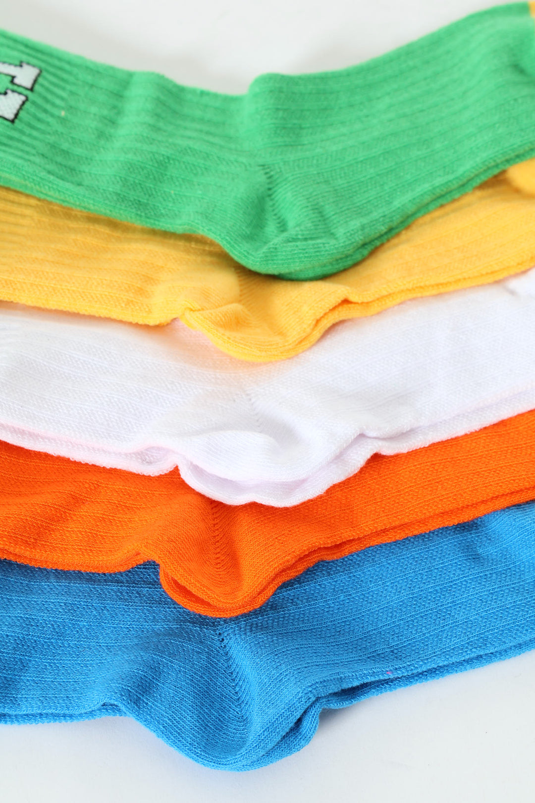 Pre-Boys 5 Pack Happi Anklet Socks - Multi