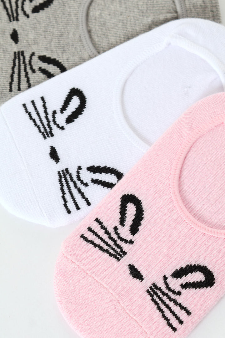 Pre-Girls 3 Pack Bunny Secret Socks - Multi