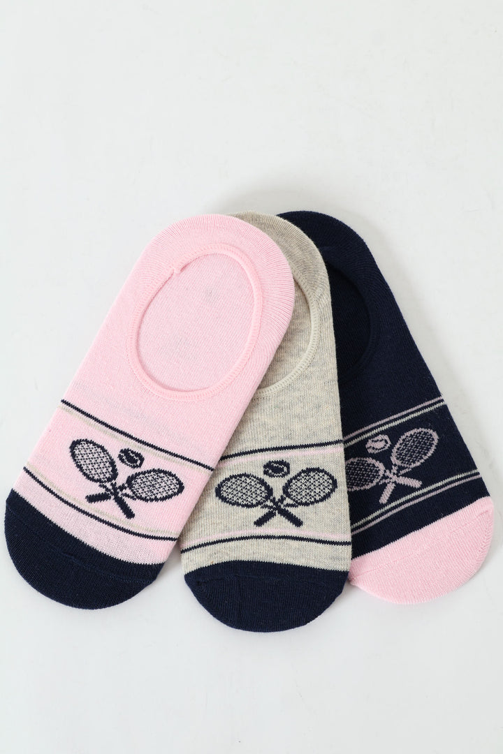 Girls Tennis Secret Socks - Navy